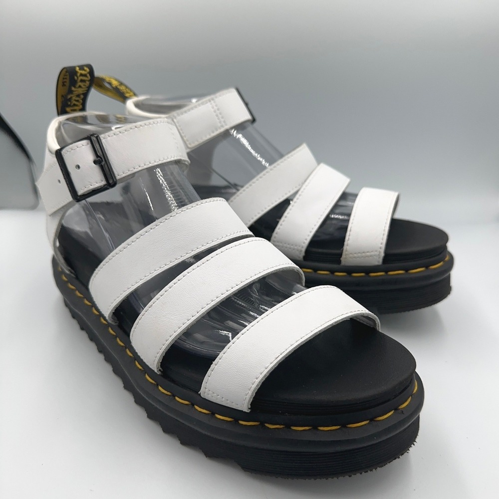 Dr. Martens Blaire Quad Sandals White Platform Chunky US 9 EU 41 Women's AW004